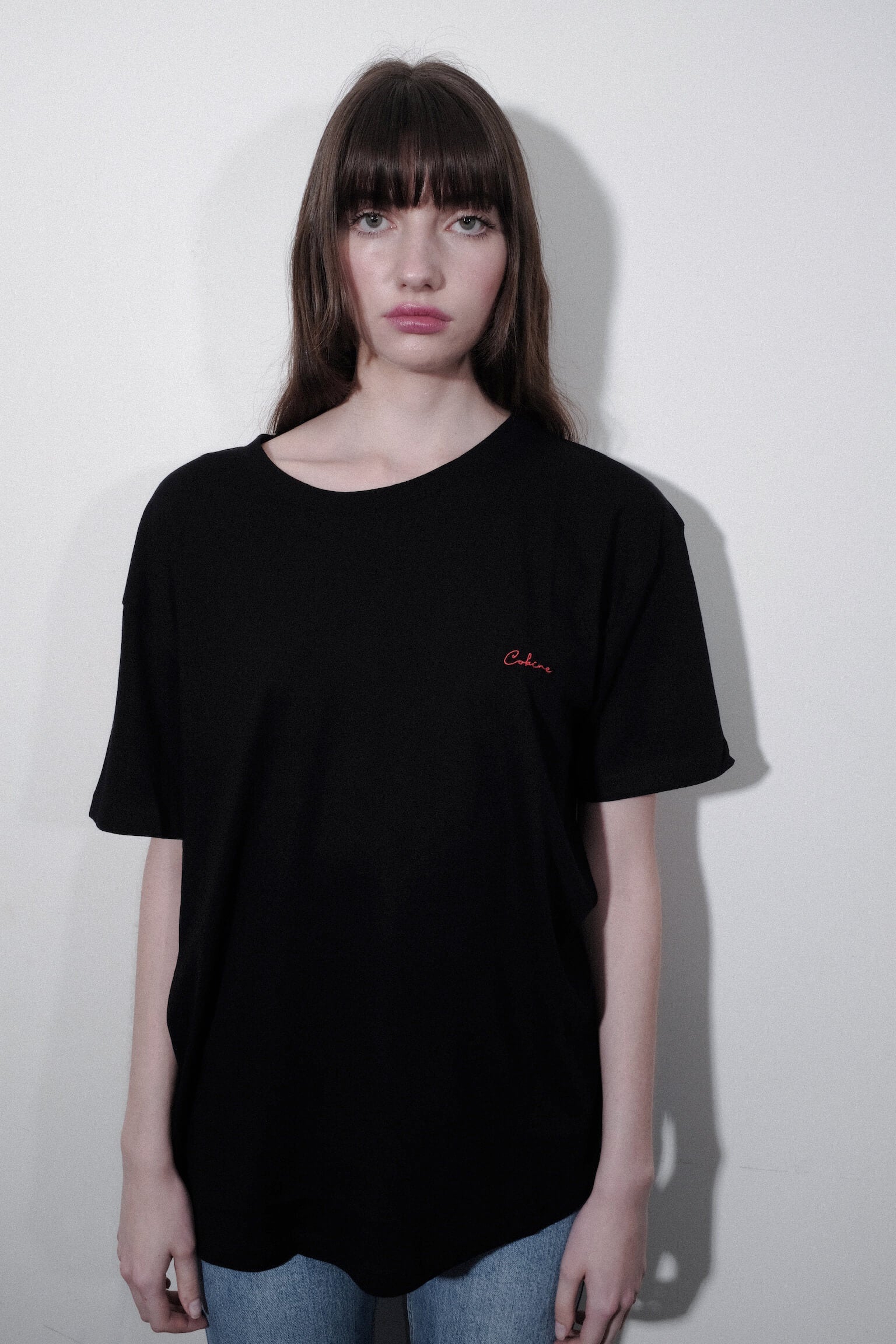 BasicsCokineCottonEmbroideredTeeShirt-black-front