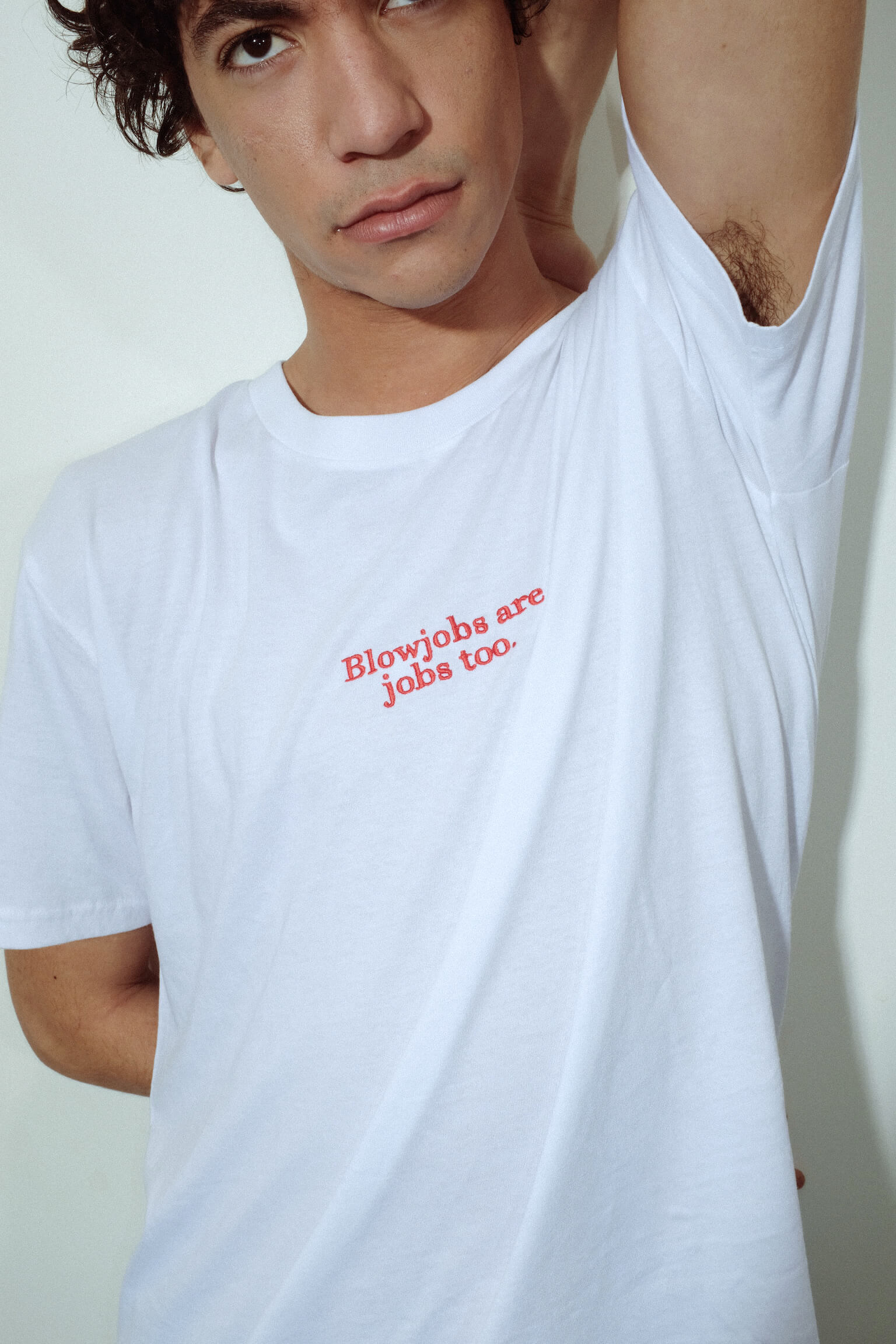 BlowjobsareJobstooCokineCottonEmbroideredTeeShirt-white-front