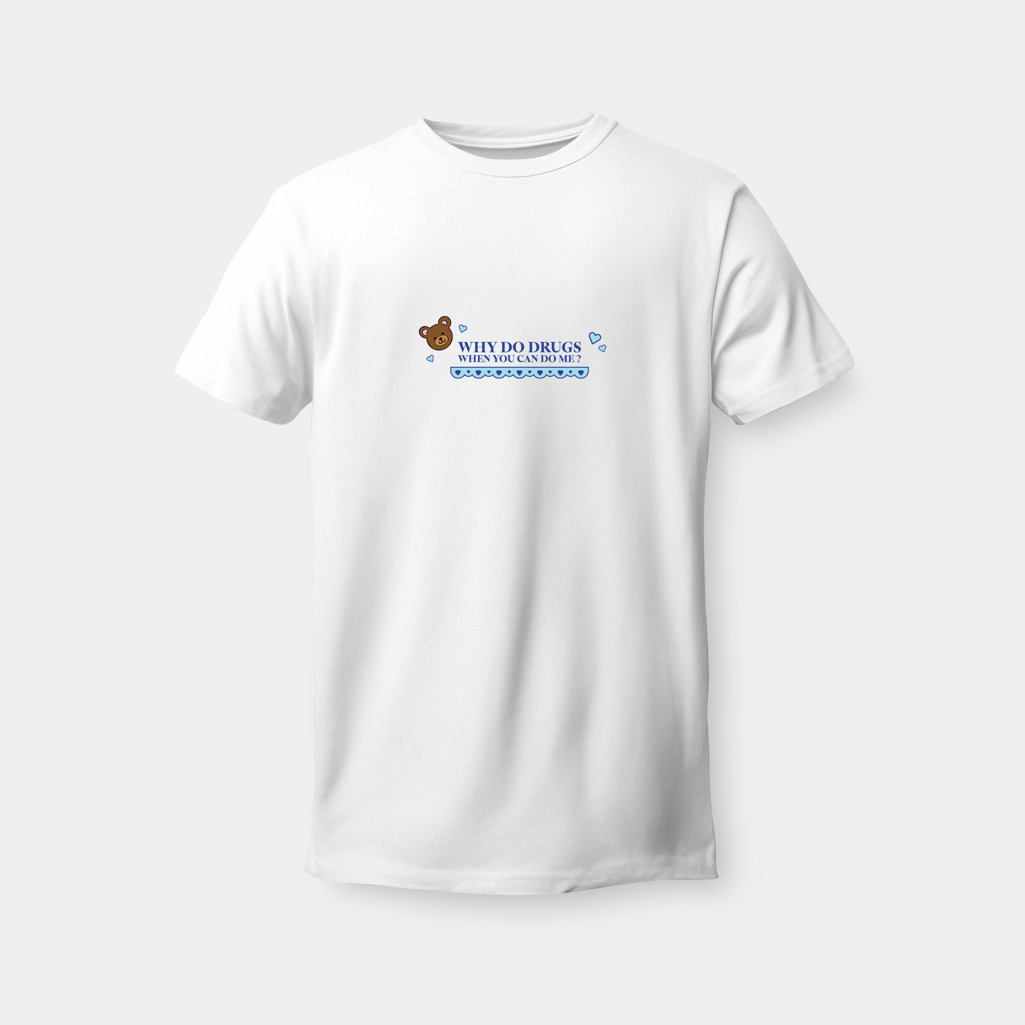 Why Do Drugs When You Can Do Me - Embroidered Cokine T-shirt - cokine.store